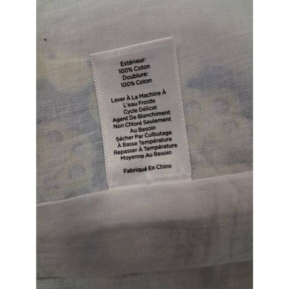 Talbots womens size 10 shift dress blue yellow floral boat neck cotton poplin - Picture 7 of 9